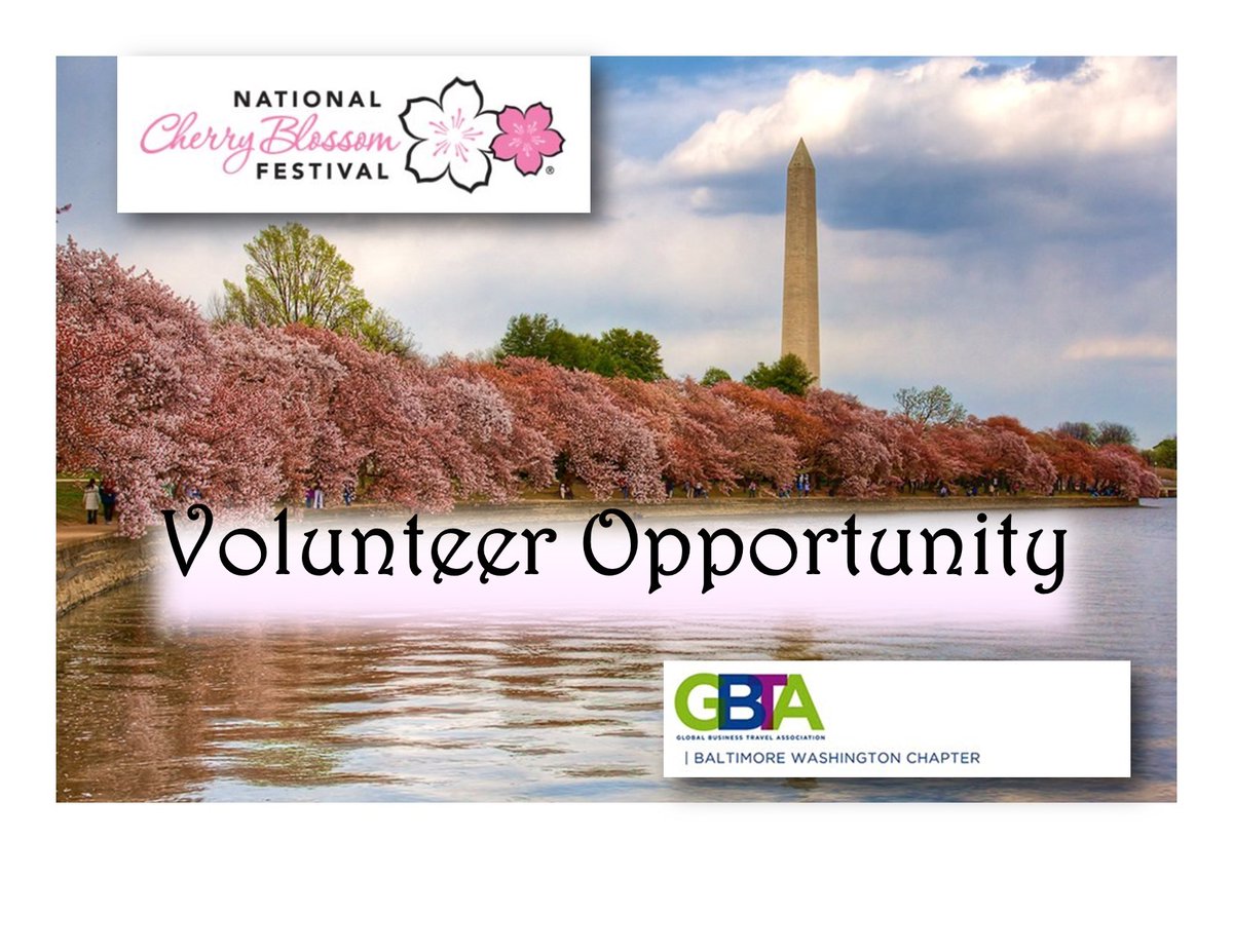 BWBTA's tweet photo. SPRING IS COMING! Volunteer with BWBTA at The National Cherry Blossom Festival on April 9, 2022 @ 10:00am – 12:00pm. 🌸🌸🌸🌸🌸
To learn more, visit: https://t.co/oijiFwVOx9
Register Now - https://t.co/asGTnmBOlV

#bwbta #cherryblossomfestival #washingtondc #volunteer #gbtaglobal https://t.co/X2c6tMZMjC