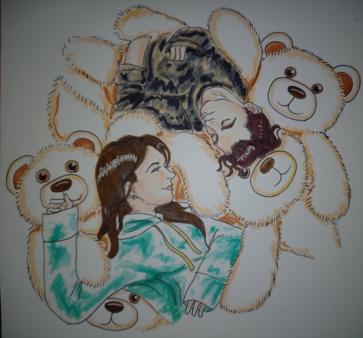 BleuCrusher's tweet photo. #MarchDechART Day 8 - Peace.

The calm after the storm that was the Teddy bear fight!
Thanks @cloakbrand for all the awesome merch photo shoots!
This line looks super comfy!
#DechartGames #ConnorArmy https://t.co/9ZJdkTtQ83
