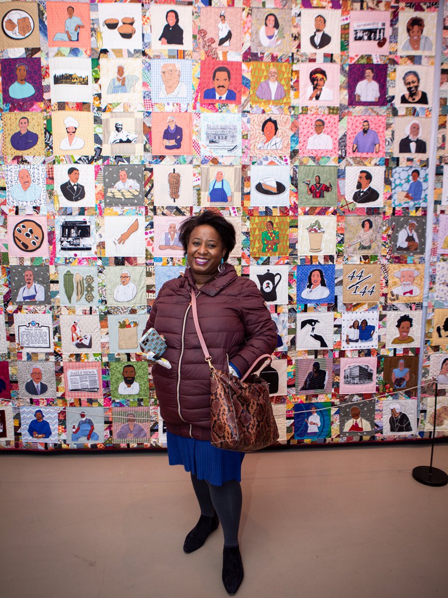 mofad's tweet photo. A #legacyquiltproject culinary hero IRL!
We are so grateful for @foodculturist's expertise as an advisor for African/American: Making the Nation's Table and for being an integral part of of the Legacy Quilt, too!
See her quilt block: https://t.co/5mkkTTzeIS
📸: Clay Williams https://t.co/HUSkOUtOyp