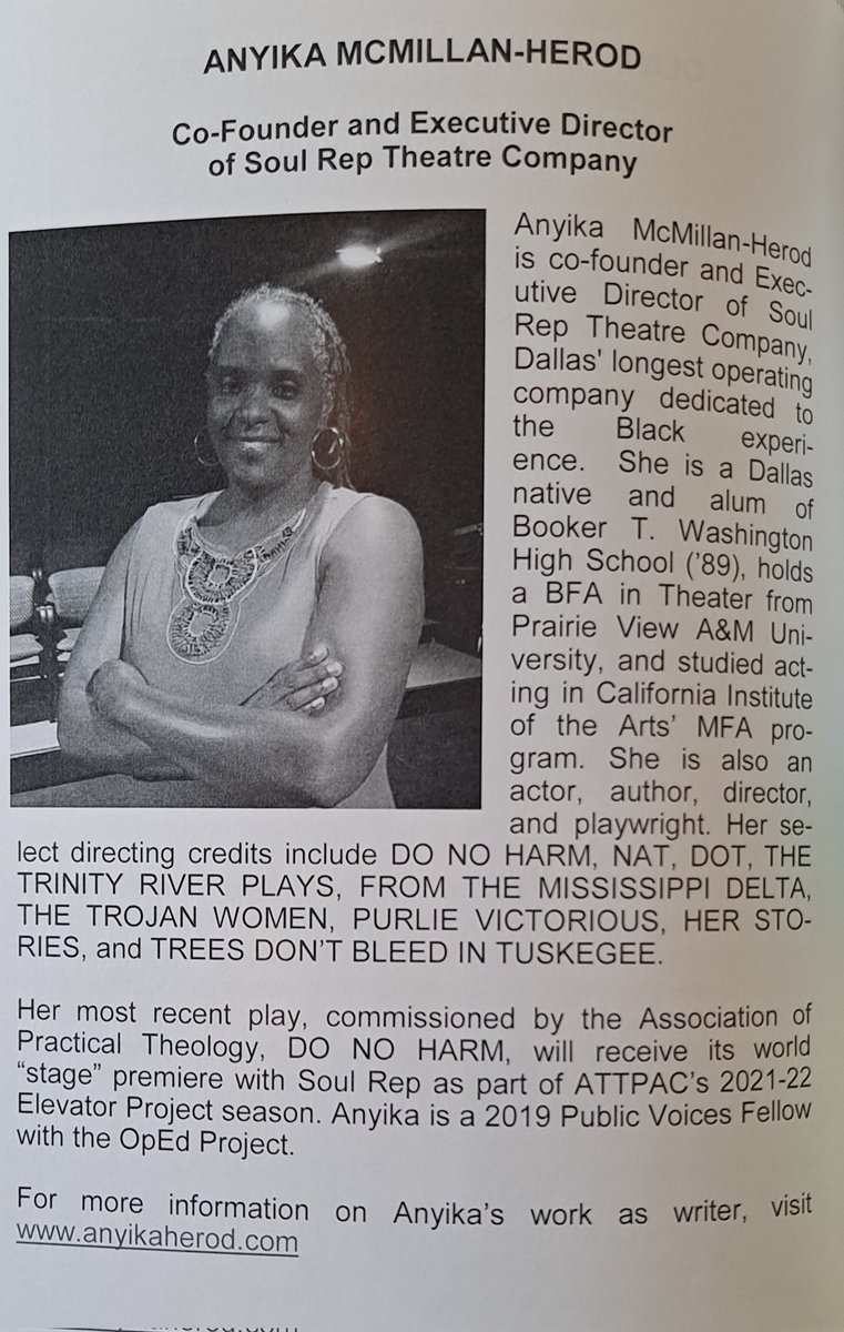 Have you met Anyika McMillan-Herod yet? She, along with fellow co-founders, Tonya Holloway and Guinea Bennett-Price are leading Afrocentric-focused theatre from "Sunny" South Dallas. Learn more <a href="/rep_theatre/">Soul Rep Theatre</a>. #HERitagegrantee #fundthemovement