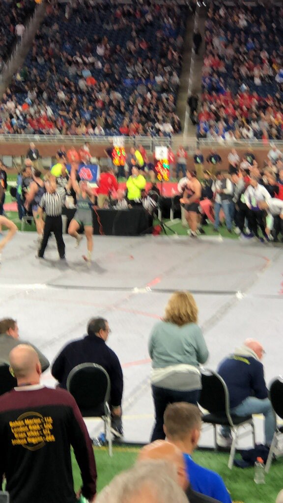 Matthew Bollman wins his quarterfinal 14-5 and is a state semi-finalist!