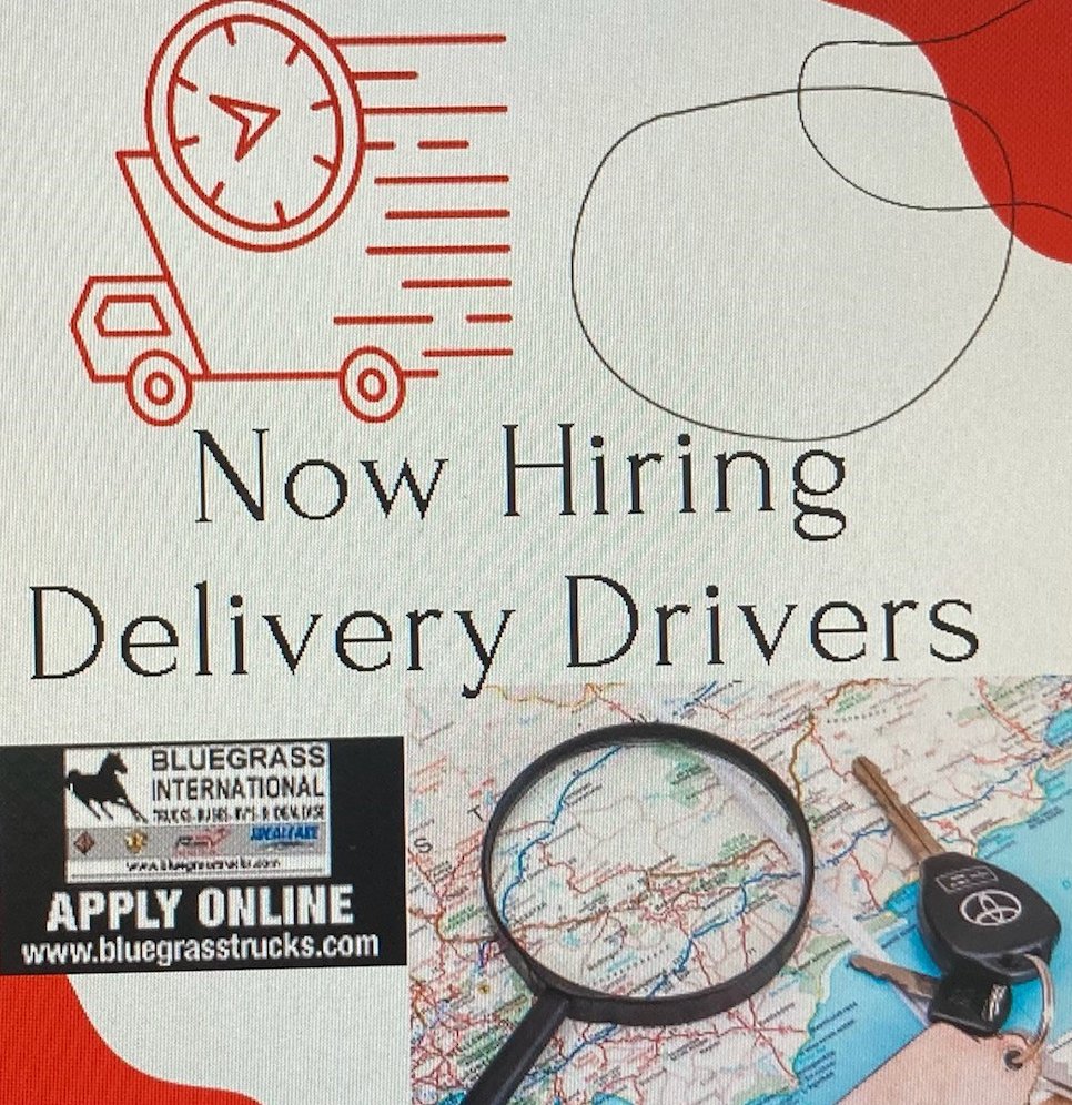BluegrassIntl's tweet image. We have openings for Delivery Drivers! Apply at bluegrasstrucks.com
#jobs #deliveryjob #internationaltrucks #weekendvibes
