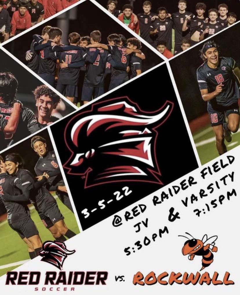 ⚽️SENIOR NIGHT/DISTRICT CHAMP GAME⚽️                                          Everyone show up and support! Theme: 🛑red out🛑