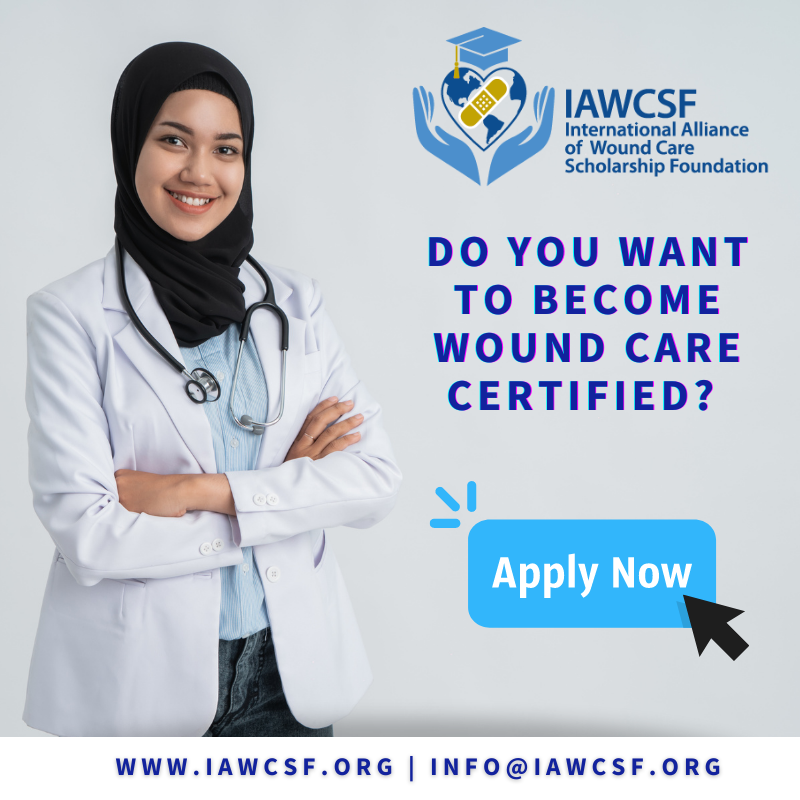 iawcsf's tweet photo. Established to provide support for those clinicians who want to advance their knowledge in wound care by enhancing their education and obtaining certification.  Learn more https://t.co/E6S0H7bCvw #woundcare #education #scholarship #international  #NAWCO #IAWCSF https://t.co/QK9S4uggQF