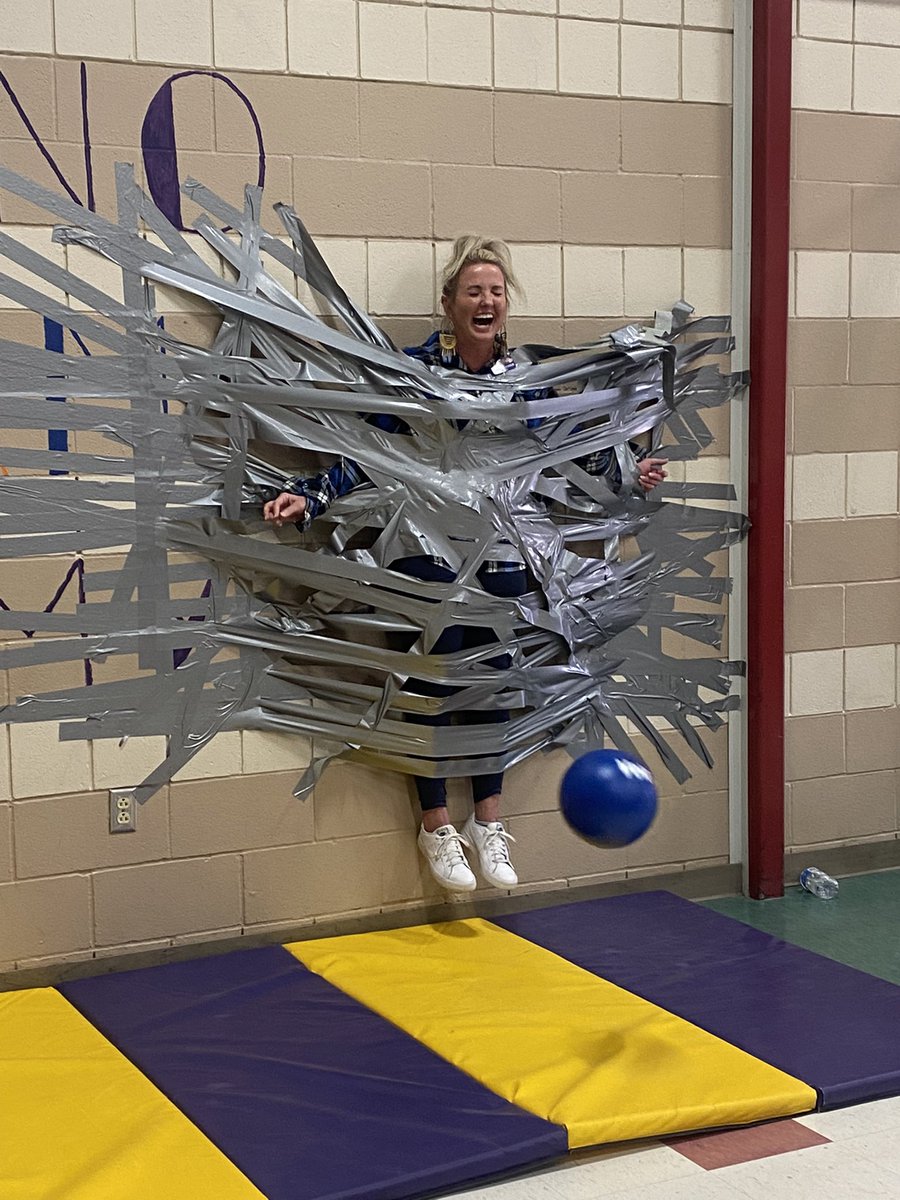 Yes, this just happened! We reached our campus fundraiser goal for Kids Heart Challenge and our amazing principal was taped to a wall! Needless to say, the kids LOVED it! Way to go @HeatherBoisjol1 <a href="/mambrinosteam/">STEAM Academy at Mambrino</a> <a href="/Curriculum_GISD/">Granbury ISD Curriculum Department</a> <a href="/granburyisd/">Granbury ISD</a> <a href="/KidsHeartChall/">Kids Heart Challenge</a>