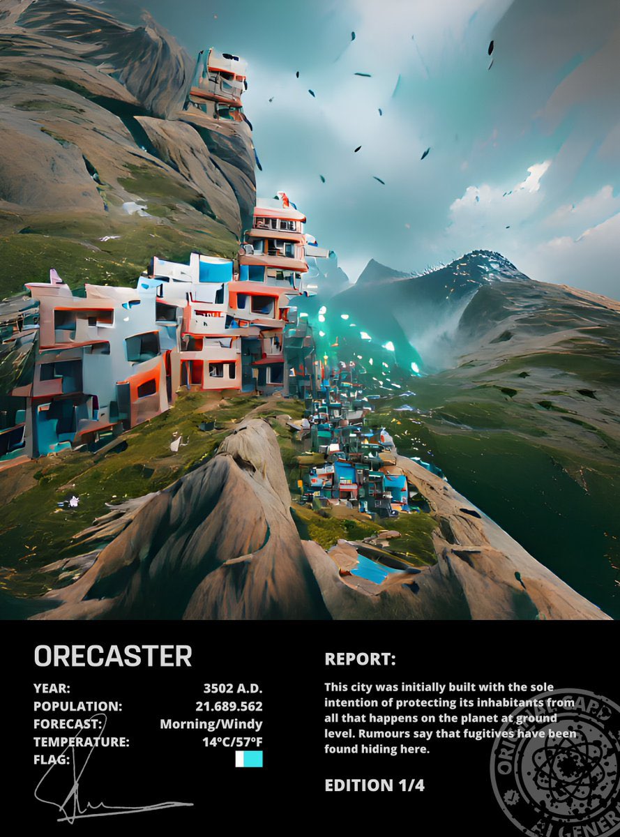 EmeraldNayzz's tweet photo. Meet the first AI generated cities in the game ! The first NFT project of AI generated cities that will be on the metaverse as the project goes on ! I personnaly love this community, want to know more ? Join us on discord ! 👀 Discord : https://t.co/N6ftEoc9Ws #NFTs #Pholus https://t.co/J9w2fLi0WX