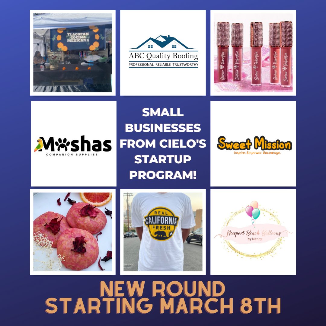 Ever wonder what types of small businesses come out of CIELO's Small Business Startup Program? Here are some of the businesses we have recently worked with!

We have a new round of the Startup Program starting next week! Register today! ow.ly/m7VN50IaEaC