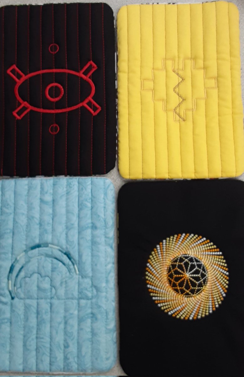 CCAVWeLab's tweet photo. @Chattajill @VWeLabs @turtlestitch 

More of our students finished mug rugs coded in Turtlestitch and stitched on the Brother embroidery machine! https://t.co/d63EPIn8mq