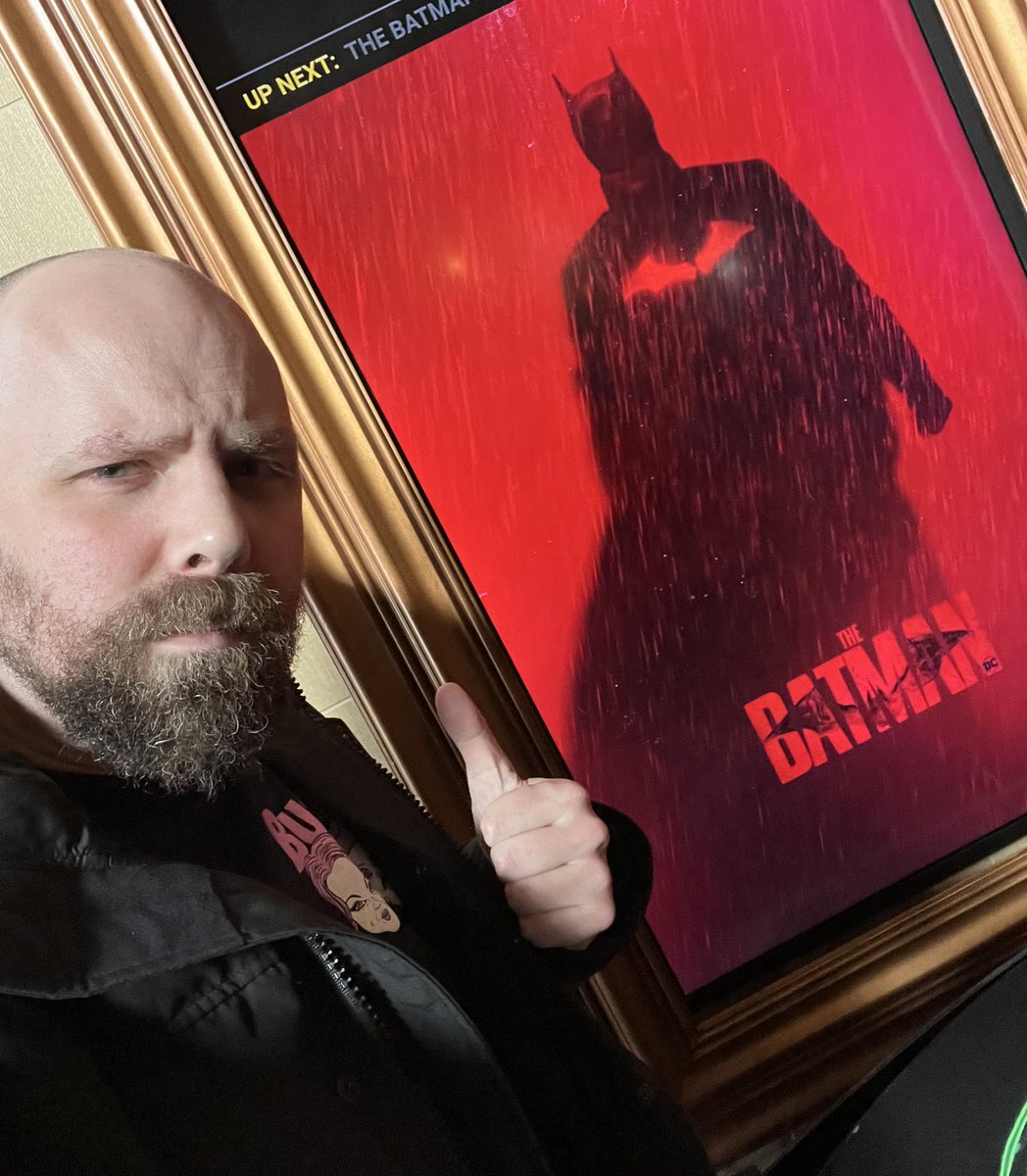 notsam's tweet photo. Hey!  Guess what we’re going to talk about on #SRNow tonight. 

Live at 6pm et at https://t.co/Zx419sXfb3 

No spoilers. #TheBatman #Batmin https://t.co/DwYrU6F7T1