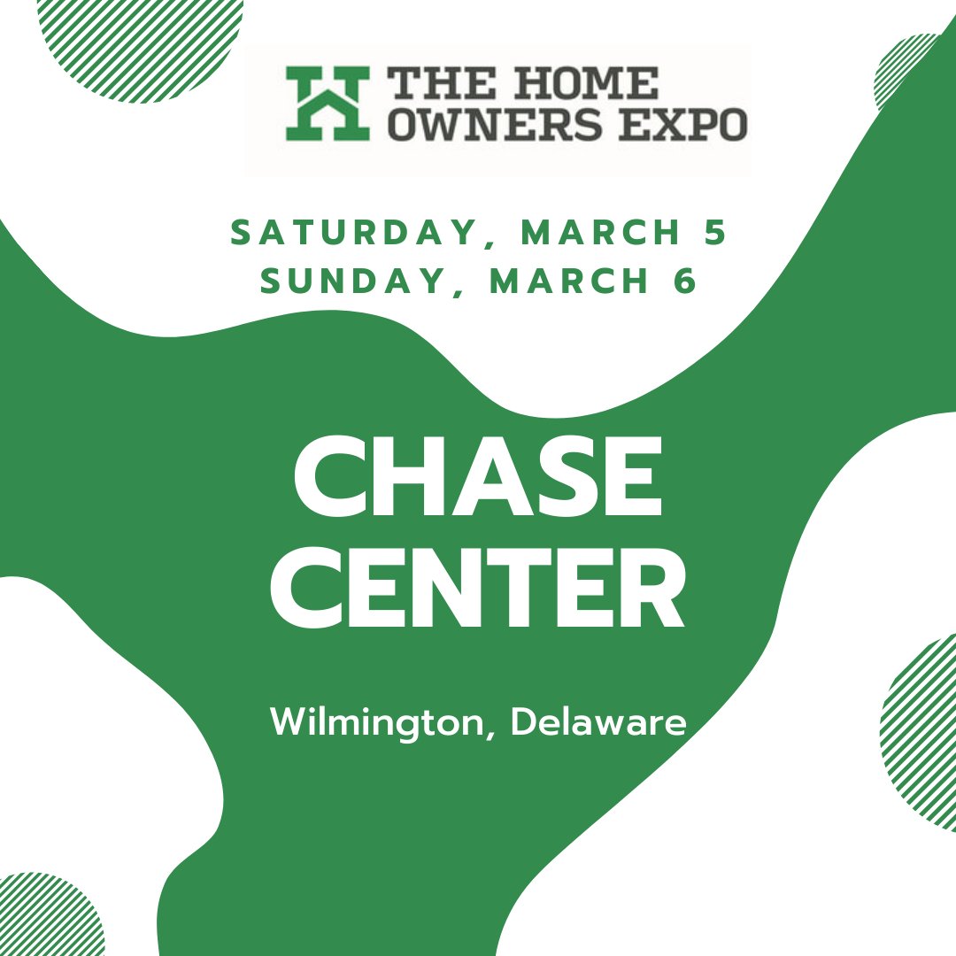 Come and visit us this weekend at the Chase Center on the Wilmington Riverfront for the Home Owners Expo. ow.ly/1rey50Iatbk