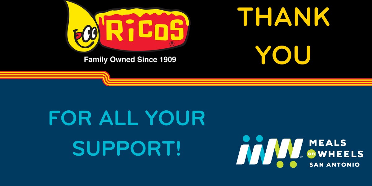 mowsatx's tweet photo. We met the Match! Thank you to Ricos Products and everyone who gave during the month of February. Because of your unwavering care and support, seniors in our community can stay happy, healthy, and in their homes for longer and will help us get #Backto5! https://t.co/eW3ESoQg7L