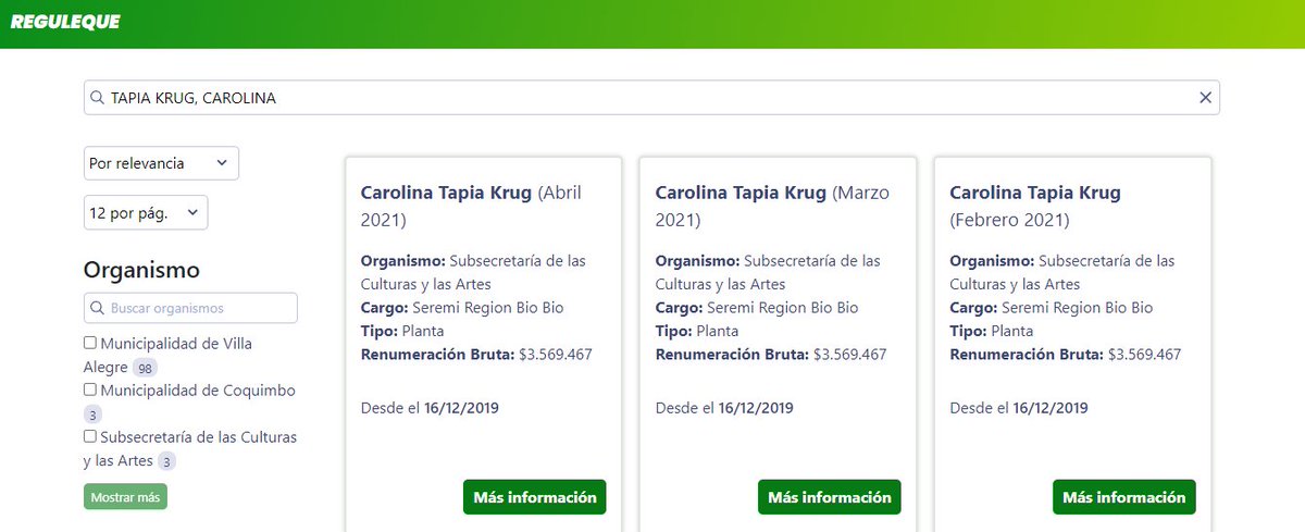 regulequecl's tweet photo. Felipe Vogel, seremi de Educación y Carolina Tapia, seremi de Cultura de Bío Bío renunciaron a sus puestos ¿Cuánto estimas que ganaban en sus cargos?🤔 Revisamos en #Reguleque y ganaban sobre los $3 millones
🔎Visita y busca trabajadores del Estado en https://t.co/3CNk9WW3ad https://t.co/mkcx0Fv8lh
