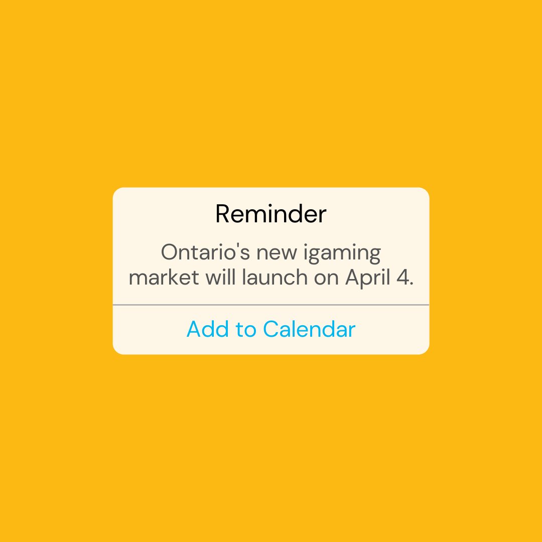 iGamingOntario's tweet photo. We are 1 month away from the launch of Ontario’s new igaming market! #PlayWithConfidence knowing your money and data are safe when you play on a registered and fully authorized Operator website. Learn more at the link in our bio. https://t.co/Ws9CqGMoaj