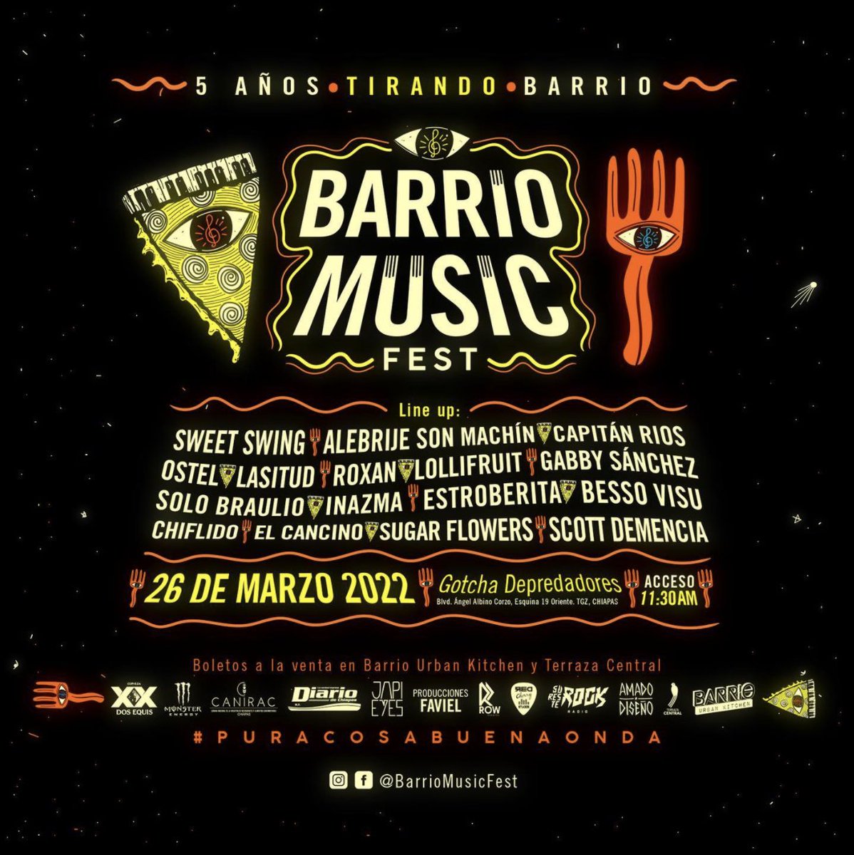 AngeldelaRoca's tweet photo. Andamos soñando en grande querida sala de twitter, el primer festival donde estaré presentando música con el proyecto de sugarflowers, después de sacar el primer sencillo hace seis meses estaremos tocando nueva música, y el line up orgullosamente del #suresteMx 🖤🤍invitadísimos https://t.co/Q8uuU0kii4