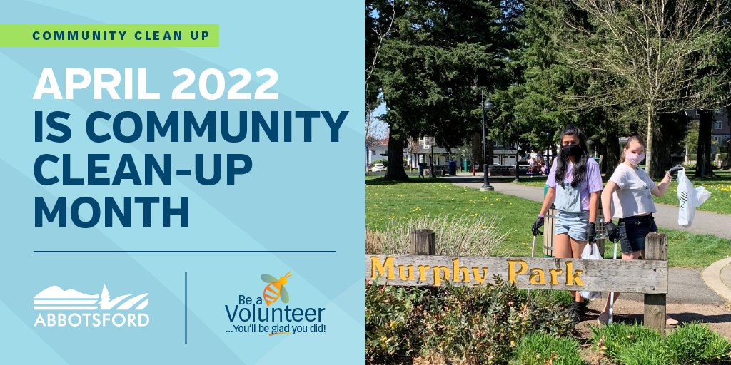City_Abbotsford's tweet photo. We have the supplies, if you have the time! Join us this April for Community Clean up Month. https://t.co/g4EpdHgXp4  Share photos of volunteering for a chance to win 1 of 20 prize packs. volunteer@abbotsford.ca
#COAearthday #CCUabby #volunteerabby #AbbyPRC #COAvolunteers https://t.co/BQq9UHUmI5