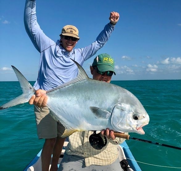 AardvarkMcLeod's tweet photo. BIG FISH FIRDAY! Catching any permit is a huge achievement, regardless of size, but a solid fish like this is worthy of raising hands and big grins. https://t.co/qTuvvR8xqN