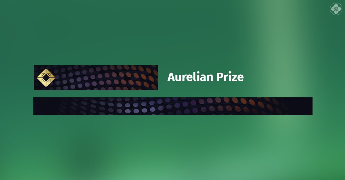 DefyFly's tweet photo. Aurelian Prize emblem up for grabs if anyone needs one!! 

To participate:
✅ Follow @DefyFly 
✅ Like &amp; Retweet

Winner announced on 3/09/22
#Destiny2 #EmblemGiveaway #Giveaway https://t.co/y4CrRySAnW