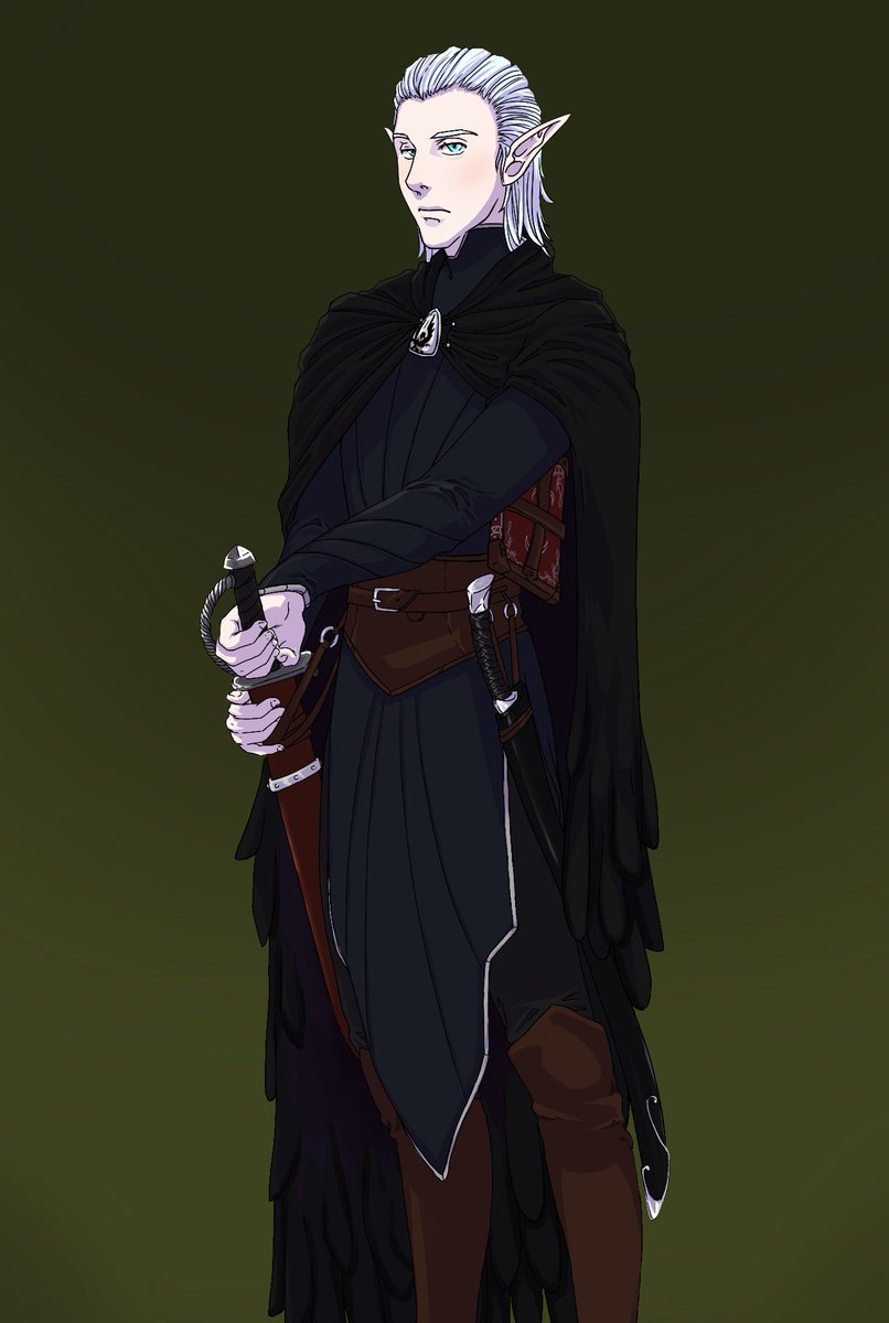 sketchy013's tweet photo. Ferrol the Bladesinger, commission for @UnreliableDnD campaign! https://t.co/jx71BtJGpQ
