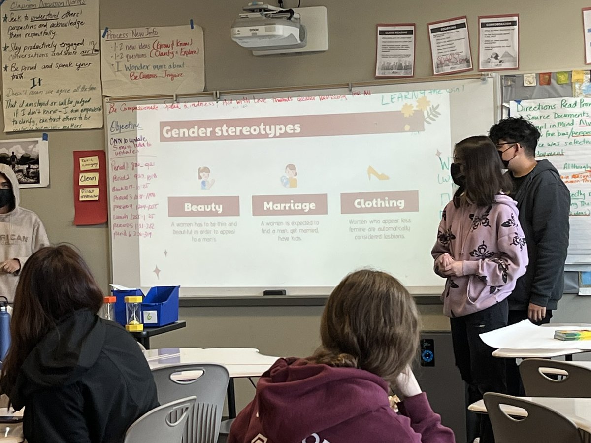 SMHS Hispanic Student Union breaking down gender stereotypes for Latina women 🙌🏽 ✨