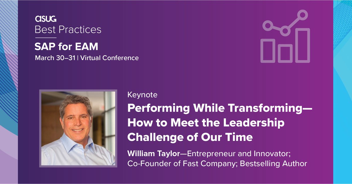 ASUG_SAPEAM's tweet photo. Bill Taylor is speaking at #ASUG Best Practices: #SAP for #EAM! https://t.co/A2i62ABS8Y #BPEAM
We’re giving away five copies of his book “Simply Brilliant: How Great Organizations Do Ordinary Things in Extraordinary Ways.” Enter to win by sharing a lesson you learned in 2021. 👇 https://t.co/Peuybp2kRT