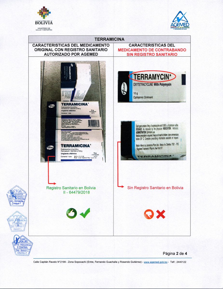 ahora_elpueblo's tweet photo. #AhoraELPUEBLO | La Agencia Estatal de Medicamentos y Tecnologías en Salud (#AGEMED) comunica y alerta a la población la comercialización ilícita del medicamento “TERRAMICINA" sin registro sanitario. https://t.co/BlTxk6a9kU
