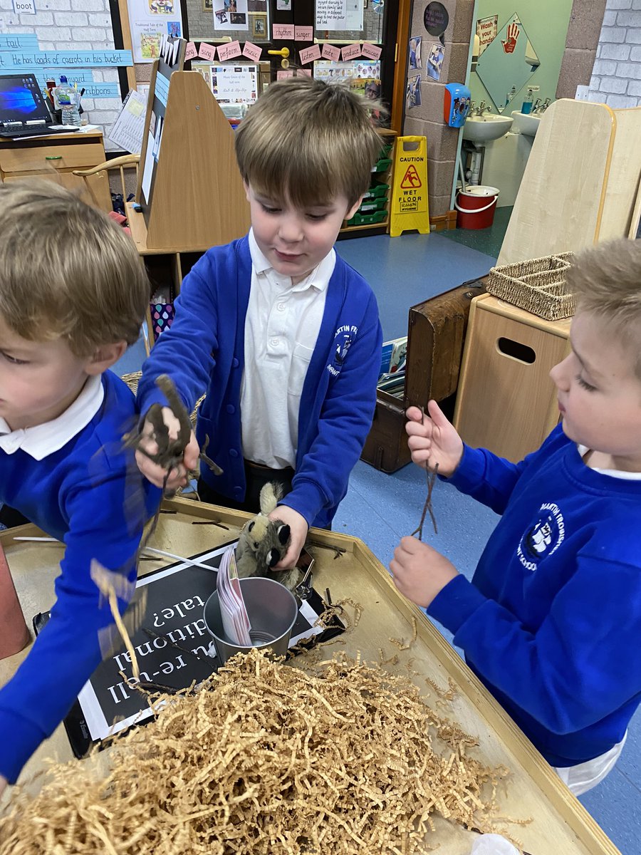 MFinfantschool's tweet photo. Great story language used this week to re-tell the story of the 3 Little Pigs. Children enjoyed creating the 3 pigs houses and using the wolf to blow them down. Great collaboration and communication. #MFRainbowfish #MFlit #MFtraditionaltales https://t.co/6iCFOeipCf