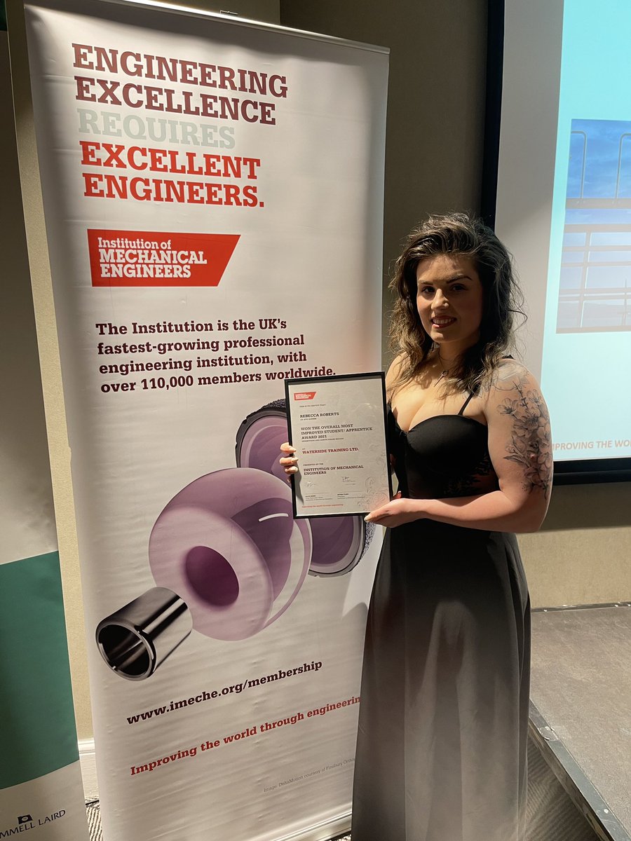 IMechE Merseyside and North Wales (@imechenwales) on Twitter photo Congratulations to the winner of the <a href="/IMechE/">The IMechE Team</a> Overall Most Improved Apprentice Award Rebecca Roberts from <a href="/ATGACCESS/">ATG Access</a> 🥳👏 Congratulations to the winner of the <a href="/IMechE/">The IMechE Team</a> Overall Most Improved Apprentice Award Rebecca Roberts from <a href="/ATGACCESS/">ATG Access</a> 🥳👏