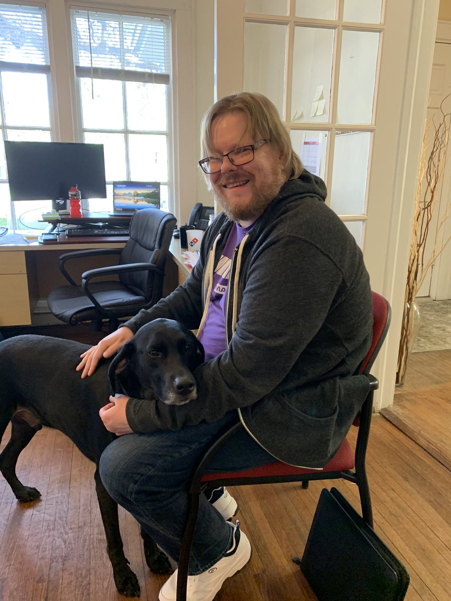 BlackLabGibbs's tweet photo. I met a new #fwen today. Hi James! https://t.co/voBbfnua0e