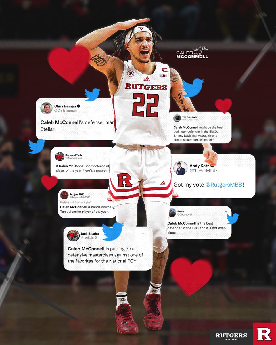 RutgersMBB's tweet photo. The buzz is real. 🔊 @caleb_mcco 
𝘿𝙚𝙛𝙚𝙣𝙨𝙞𝙫𝙚 𝙋𝙡𝙖𝙮𝙚𝙧 𝙊𝙛 𝙩𝙝𝙚 𝙔𝙚𝙖𝙧. 🔒🗜 https://t.co/Pgr3ftVWPV