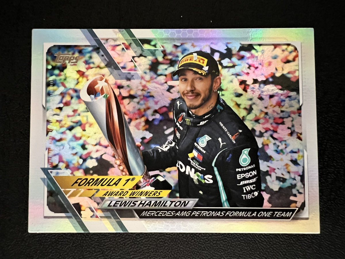 2021 Topps F1
Lewis Hamilton #171
Sparkle Foil
$20.00 pwe
@HobbyConnector https://t.co/J6VdZbIECQ