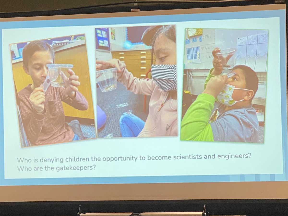 The barriers of not teaching science K-5 are NOT on the Ts. This is a systematic issue. It must be a priority. Nancy Karre sharing the realities and the barriers and then offering up what children can do, not what they can’t. #MSTA2022 #BrillianceAndStrenghts <a href="/CerealCitySci/">Cereal City Science</a>