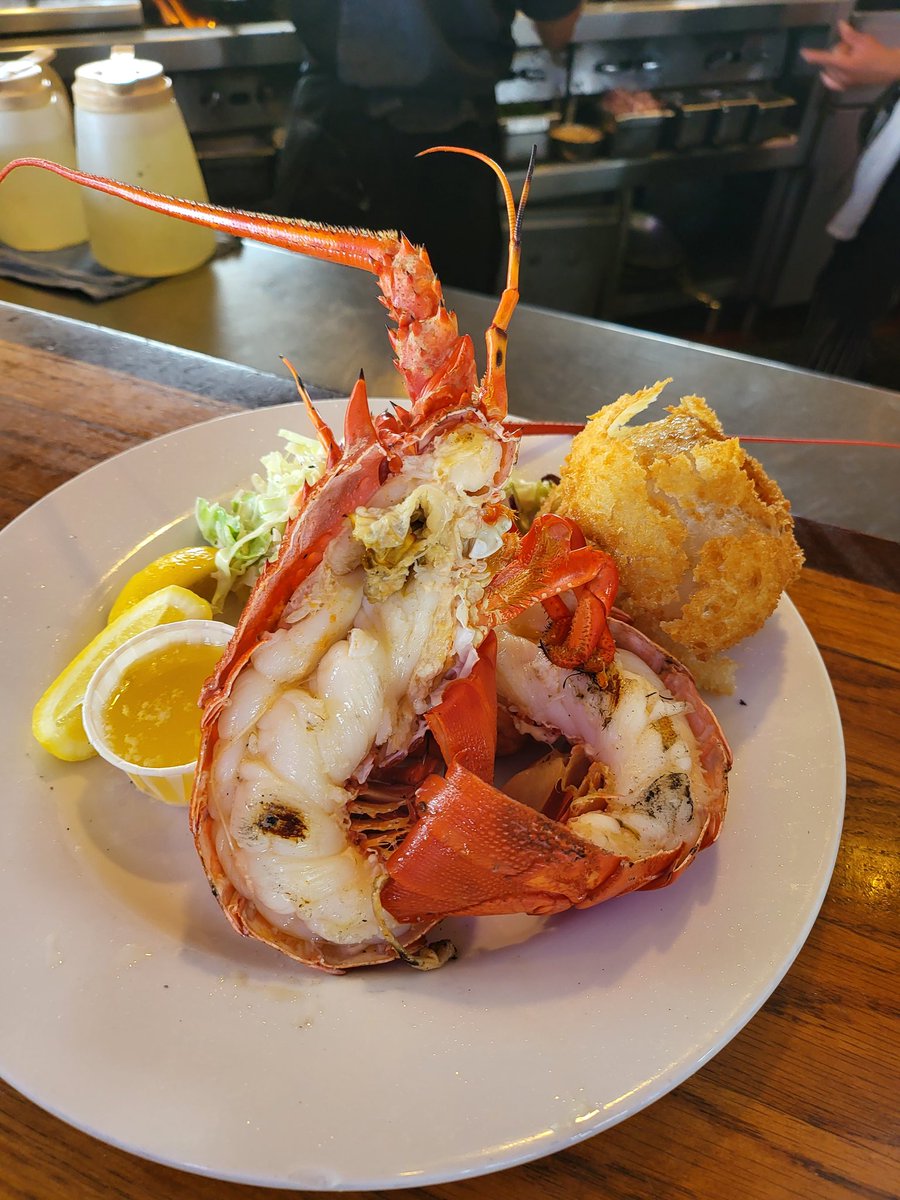 jamaracing's tweet photo. afternoon bite with my lobster @AguiMota ❤ 
#SantaBarbara #thewharf #freshshellfish https://t.co/qJz2QIEqpe