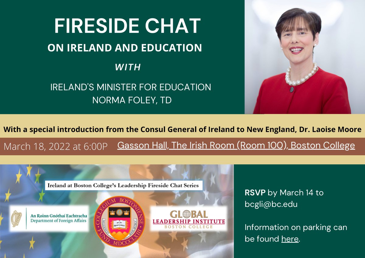 Robert Mauro (@robert_mauro) on Twitter photo After two years in storage the backdrop remains intact! Please join us for an "Ireland <a href="/BostonCollege/">Boston College</a> Global Leadership Fireside Chat" with <a href="/NormaFoleyTD1/">Norma Foley T.D</a> Minister <a href="/Education_Ire/">Department of Education and Youth</a> Friday March 18, 6pm Gasson Hall, The Irish Room RSVP: bcgli@bc.edu Craic? Of course! #StPatricksDay After two years in storage the backdrop remains intact! Please join us for an "Ireland <a href="/BostonCollege/">Boston College</a> Global Leadership Fireside Chat" with <a href="/NormaFoleyTD1/">Norma Foley T.D</a> Minister <a href="/Education_Ire/">Department of Education and Youth</a> Friday March 18, 6pm Gasson Hall, The Irish Room RSVP: bcgli@bc.edu Craic? Of course! #StPatricksDay