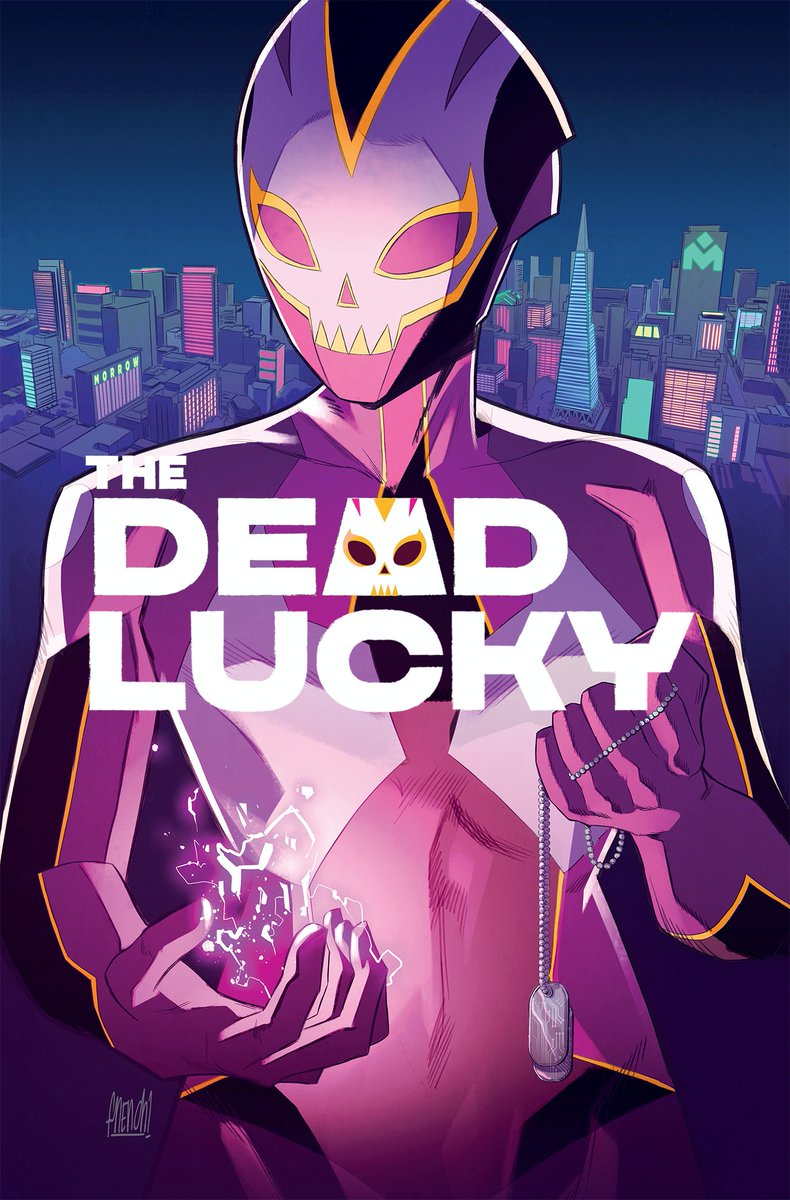 misty_flores's tweet photo. I'm so excited to talk about The Dead Lucky, a new @BlackMarketNAR @ImageComics comic book  debuting later this year. Featuring art by @french86_ , colors by @iacono_mattia, suit design by @Fe_Sabbatini88, letters by @Becca_See, edited by @m_busuttil. https://t.co/Yoh39GxNkp