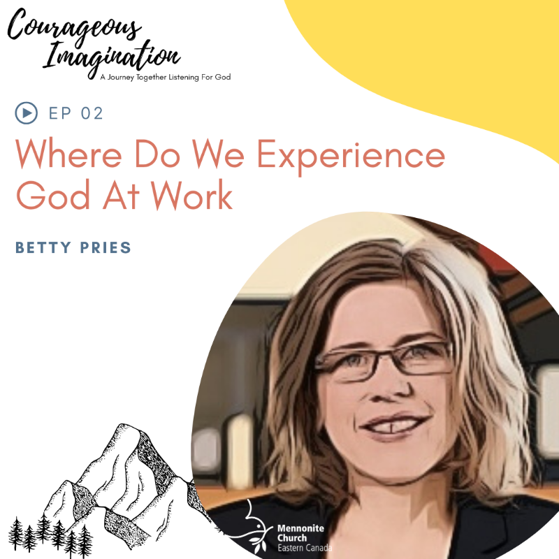 Listen to this episode of Courageous Imagination where we invite Betty Pries from Waterloo North Mennonite Church for a conversation about vulnerability, courage, calling and conflict resolution. She reminds us that we can heal together. anchor.fm/courageous-ima…