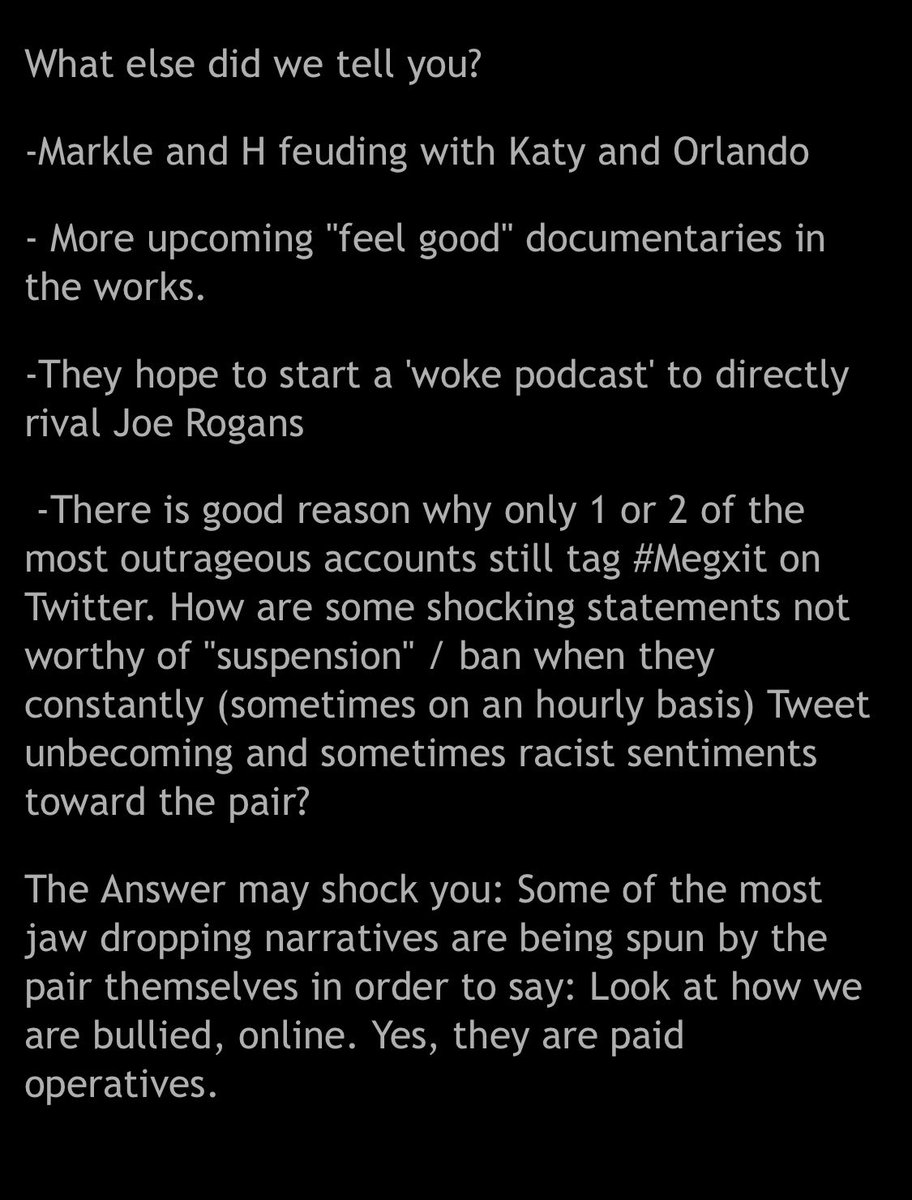 Some old & new ☕️ from #BarkJack The coattail riders wish they could get 10M fans like #JoeRogan 🤡🤣 And confirmed #UnpopularMarkle paying for sm storylines for relevance 🤥 What Twitter acct are they talking about? 👇😳 #MeghanMarkleisaLiar #HarryisaLiar