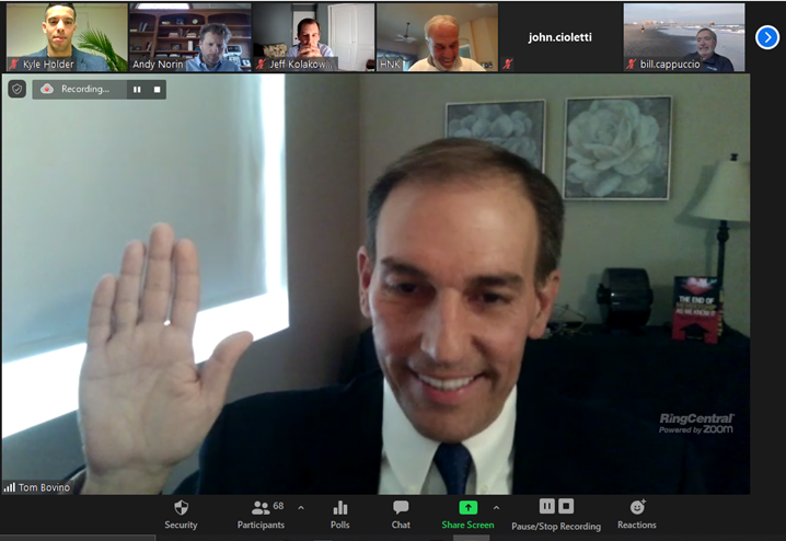 NJBuildersAssoc's tweet photo. NJBA is pleased to announce that Thomas P. Bovino of Jackson Development Corp. was installed as the 69th President of NJBA on Friday, March 4th, at NJBA's virtual Board of Directors meeting.
#njba #bringingpeoplehomes https://t.co/0JVlovEPOE