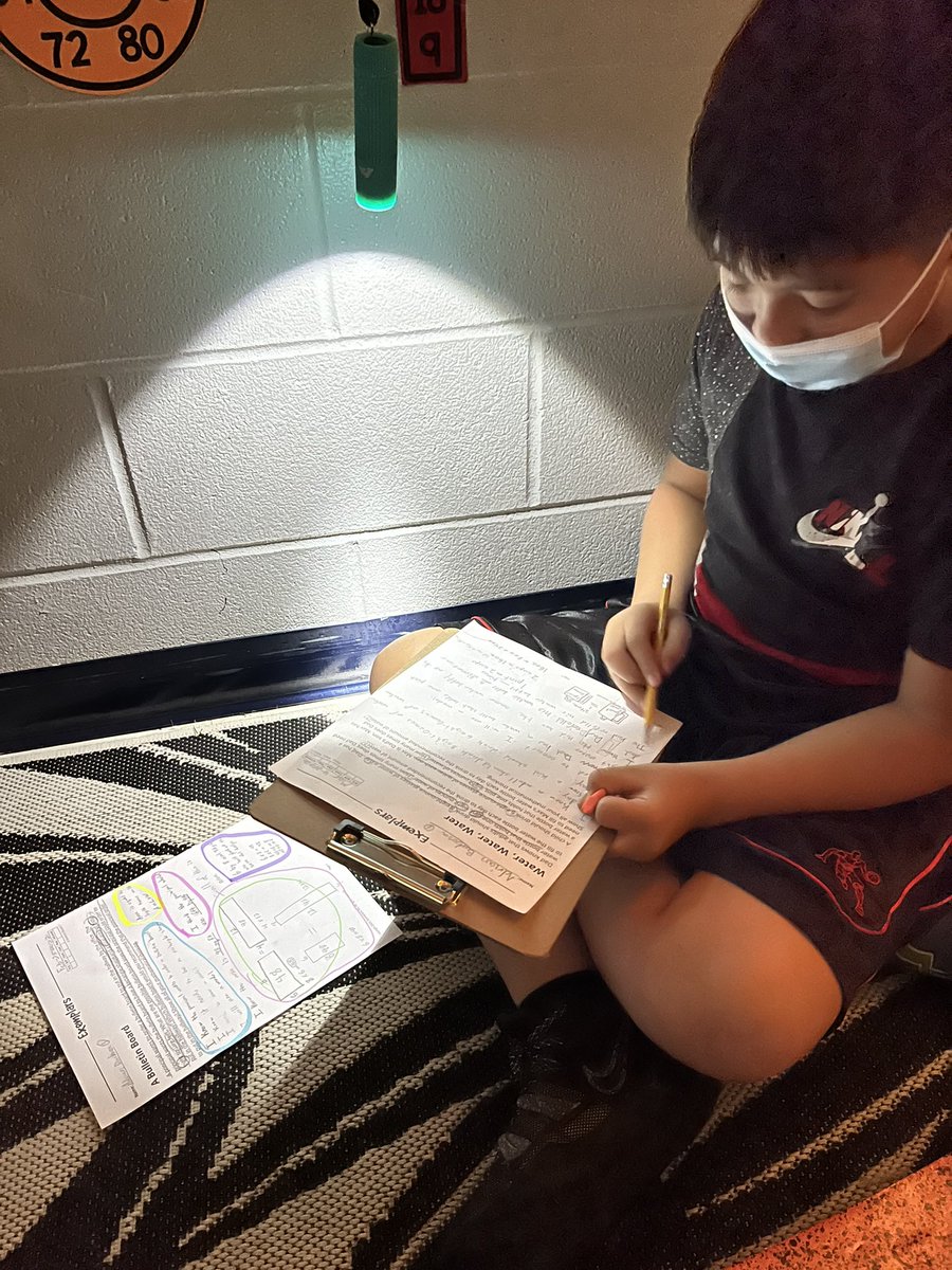 JamieMcBee's tweet photo. Friday Fun! I love to see my kiddos problem solve. They are loving @Exemplars, especially on Flashlight Friday😊 #BobcatMathematicians #4thgradefun @AliThomas9218 @NISDBraunStat https://t.co/eGN2eRQ0G3