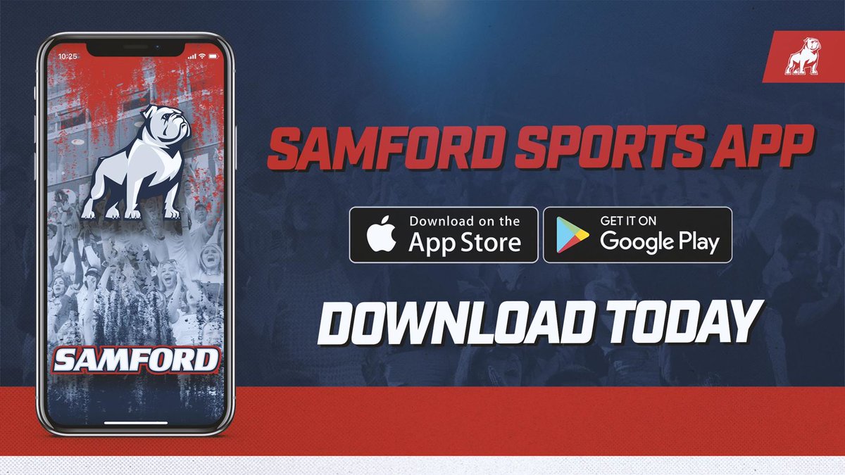 Keep up with the action with the <a href="/SamfordSports/">Samford Sports</a> app: apps.apple.com/us/app/samford…
Download it just in time for <a href="/SamfordMBB/">Samford Men's Basketball</a>'s first game in the <a href="/SoConSports/">The Southern Conference</a> tournament.
⏰: 7:30 p.m. | Quarterfinals 🔥

Let's go, Bulldogs‼️ #AllForSAMford #GoBulldogs
