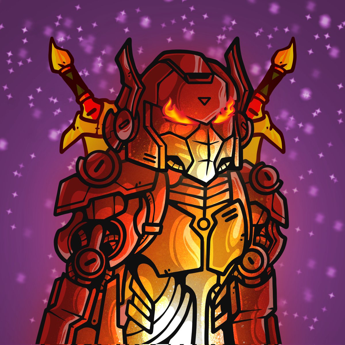 Thank you #CROfam for your amazing support and belief in our Reckless Concept!

To celebrate 1000+ Twitter followers we are giving out this fiery fellow, <a href="/RecklessRobots/">Reckless Robots | Legends Mint LIVE @Ebisusbay</a> #34
1️⃣ 🔁&amp; follow
2️⃣ comment with a Reckless meme

Winner chosen on Sunday 🤖
Let's get Reckless!
#Cronos