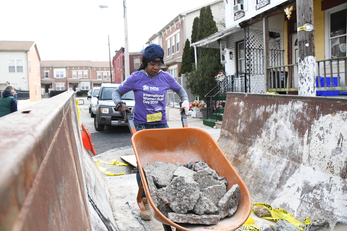 HabitatPhilly's tweet photo. March is Women’s History Month and Habitat Philadelphia is proud of the dedicated women on our team who work tirelessly toward building a city where everyone has a decent place to live. 
Stay tuned for more highlights of the women on our team this month. #WomensHistoryMonth https://t.co/30kiMhItDu