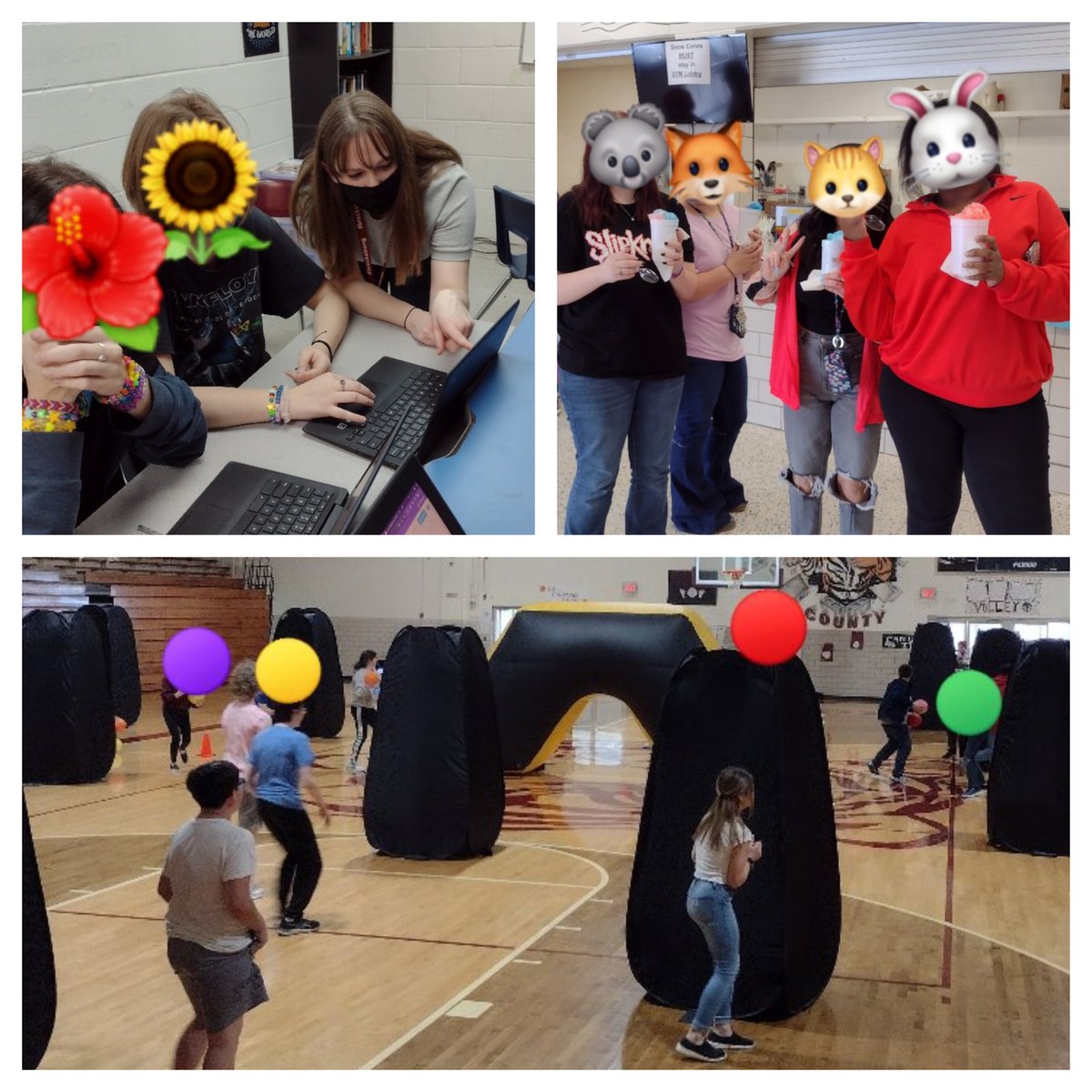 ClasswithHarris's tweet photo. Cooperative learning, snow cones, AND extreme dodgeball... BCMS really knows how to celebrate achievement! @DrMargarella, @WKUSTE, @WKUCEBS, @CEPTatWKU, @BreckSchools https://t.co/ujOoCOYIgB