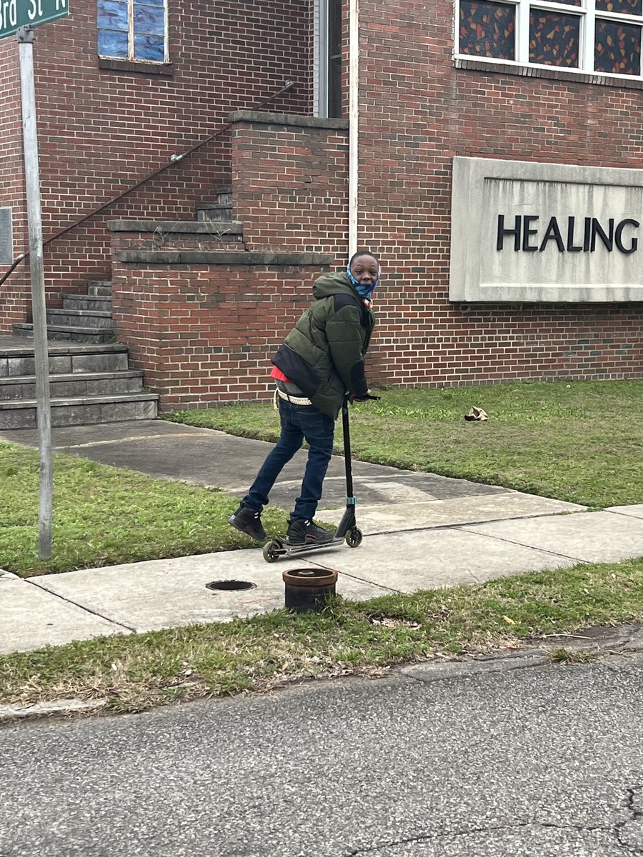 OffenderAlumni's tweet photo. Determination! We salute Adarrius, 14, who rides his scooter to make our Saturday youth meetings. We are BETTER TOGETHER! #mentoring #community #publicsafety https://t.co/pm2doB4xNh