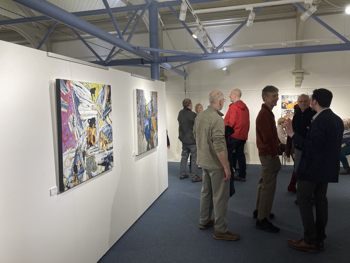 WadsworthFabian's tweet photo. A delightful evening with artist Ian Patience at the opening of his new exhibition in Bailiffgate Museum and Gallery in Alnwick. Ian has spent years exploring the geology of the Cheviot Hills, and is now collaborating with us at @Durham_Volc!
https://t.co/4Ki9bVh7Vu https://t.co/SeTAVROWPT