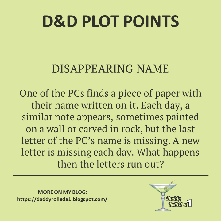 DaddyRolleda1's tweet photo. Plot ideas for your D&amp;D or other fantasy TTRPGs. 

Today's idea was inspired a "real" spell that was claimed to contribute to the death of Germanicus, a Roman General and heir to Emperor Tiberius. 

How would you use this in your game? #dnd #ttrpg #WorldBuilding #plotideas #5e https://t.co/SlnL0yyGPU