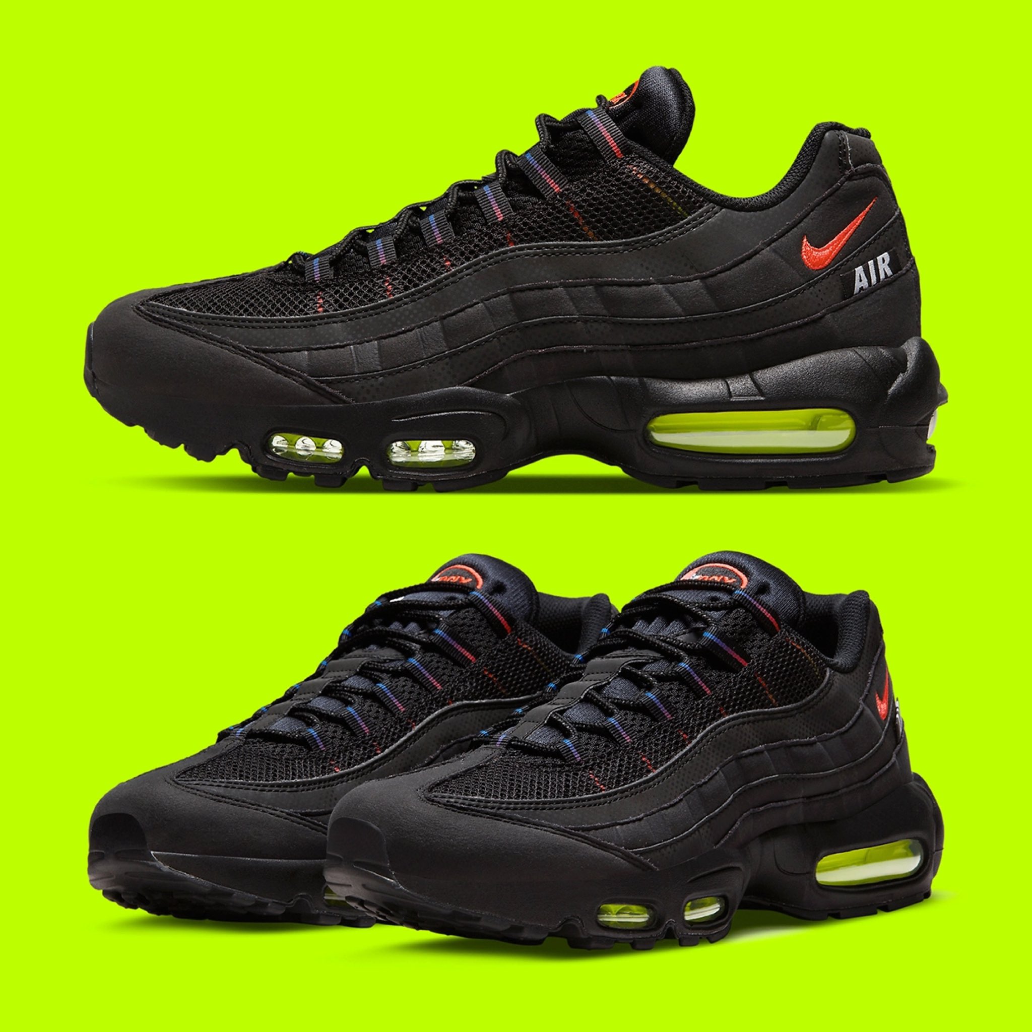Bennetts on Twitter: "🚨👟 | Nike Air Max 95 Black/Volt/Crimson 🔑 Selling out Nike, but have also released Foot Locker £165 - UK5.5 to UK14 available 🏆 Link: https://t.co/KezwgbHIJk