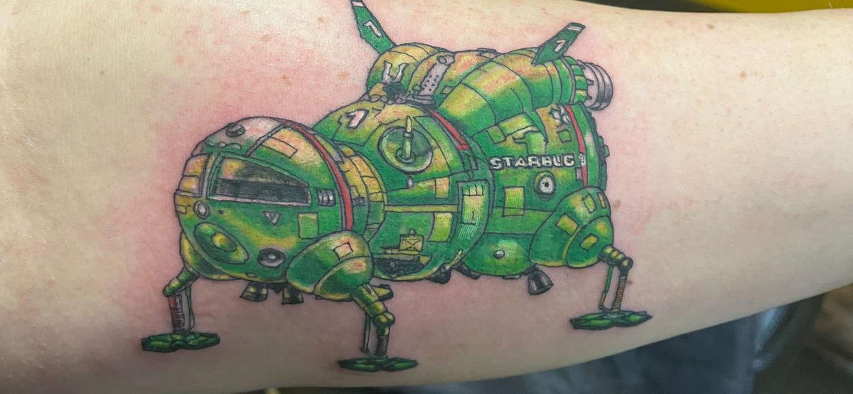 GadgetDr2014's tweet photo. @TORDFC @RedDwarfHQ My new tattoo is looking amazing I must say 🤩😊 https://t.co/L39nPZMICV