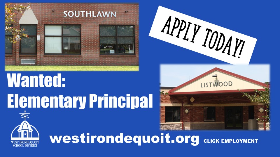 🍎PRINCIPAL OPENING: We are looking for a new elementary principal to oversee Listwood &amp; Southlawn schools. Must demonstrate unquestionable integrity and a firm belief in the worth/potential of all students/ staff. Apply before 3/29.

Read more or apply: bit.ly/3dDoKIg