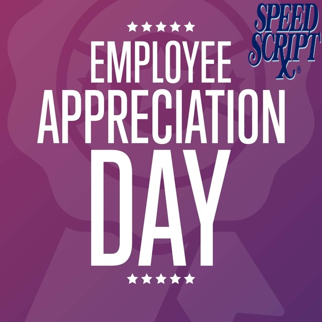 speedscript's tweet photo. Happy Employee Appreciation Day!
Speed Script is proud of its driven team. Our team is professional and dedicated behind the scenes and with our customers. Speed Script appreciates the contribution of every single one of you, you rock! #employeeappreciationweek #teamwork https://t.co/NxXV3U7z2e