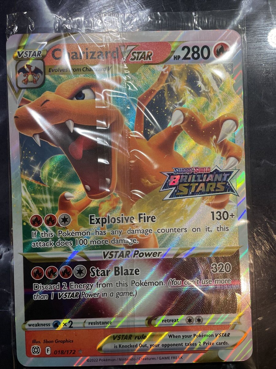 pokemon tcg brilliant stars 018 172 charizard vstar card (018/172) [Sword & Shield: Stars] Celebrate the legacy of your favorite tabletop game with this Charizard VSTAR 2022 Pokemon Brilliant Stars Ultra Rare #18 PSA Authenticated 10 Card Charizard VSTAR 2022 Pokemon Brilliant
